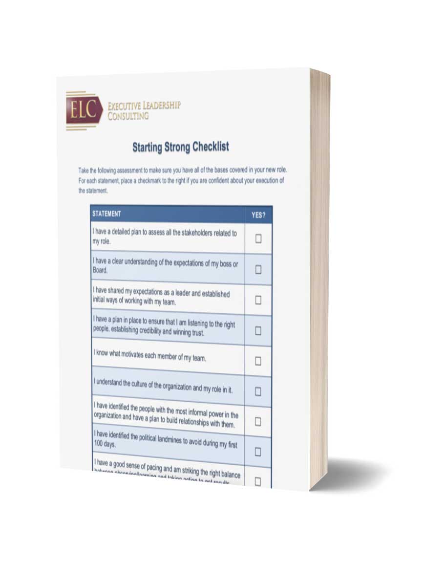 starting strong checklist